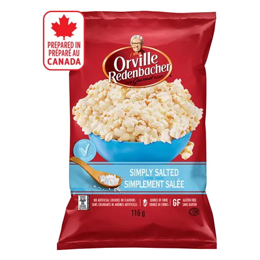 Orville Redenbacher's Gluten-Free Popcorn Ready To Eat Simply Salted 116 g