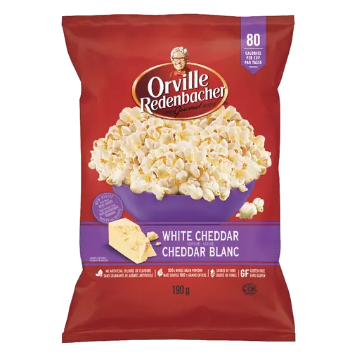 Orville Redenbacher's Gluten-Free Popcorn White Cheddar 190 g