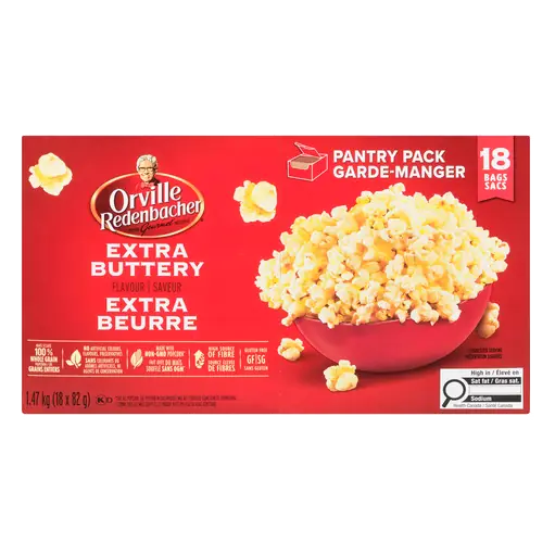 Popcorn Extra Buttery 18 Pack 1.47 kg