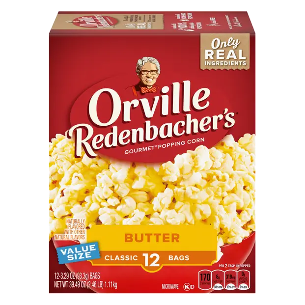 Butter Classic Bags Microwave Popcorn - 12 ct
