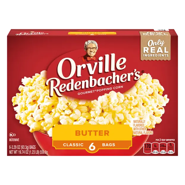 Butter Classic Bags Microwave Popcorn - 6 ct