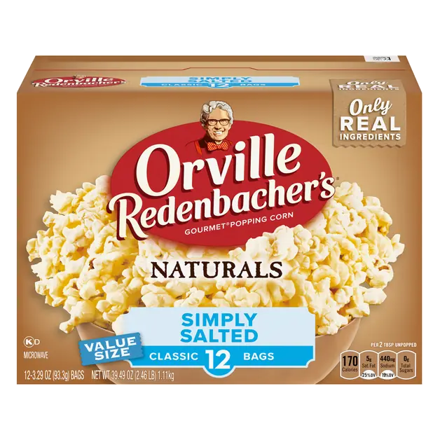 Naturals Salted Classic Microwave Popcorn - 12 ct