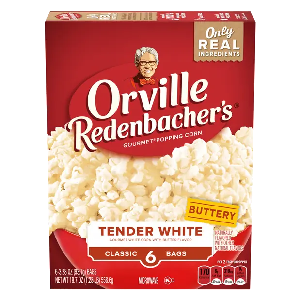 Tender White Classic Bags Microwave Popcorn - 6 ct