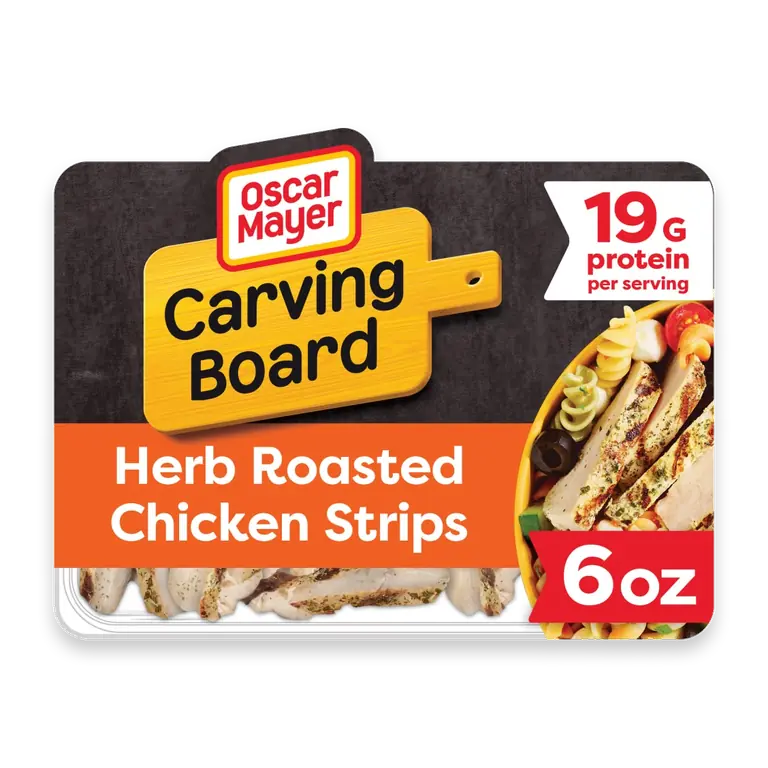 Carving Board Herb Roasted Grilled Chicken Breast Strips, Pack