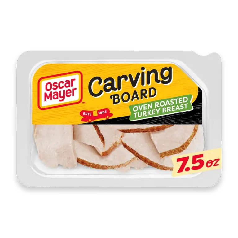 Carving Board Oven Roasted Turkey Breast Thick Sliced Lunchmeat