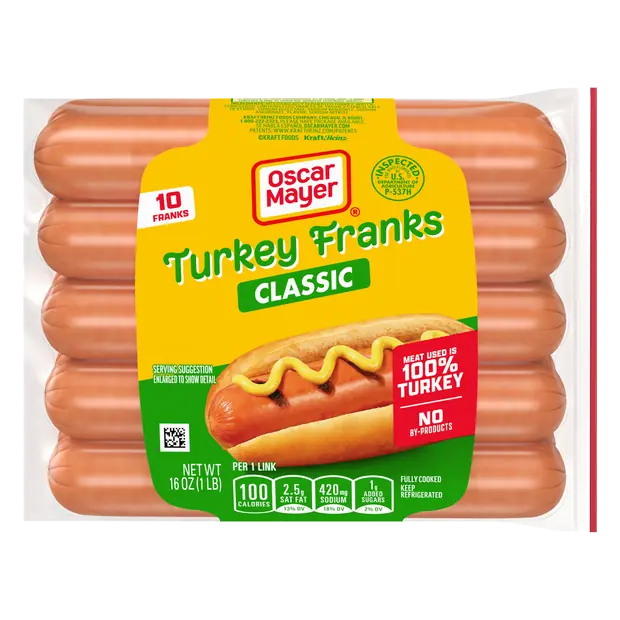 Classic Uncured Turkey Franks - 10 ct