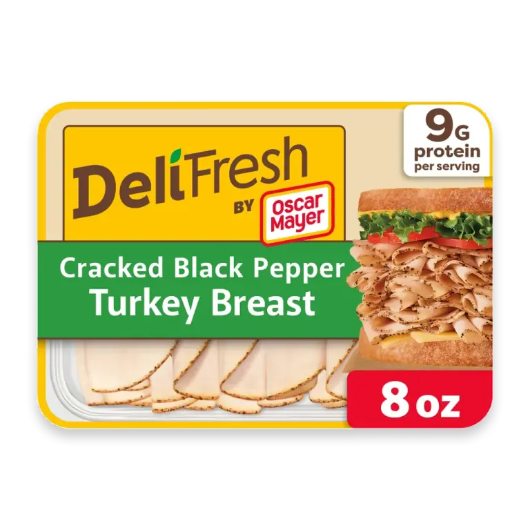 Deli Fresh Cracked Black Pepper Turkey Breast Thin Sliced Lunchmeat
