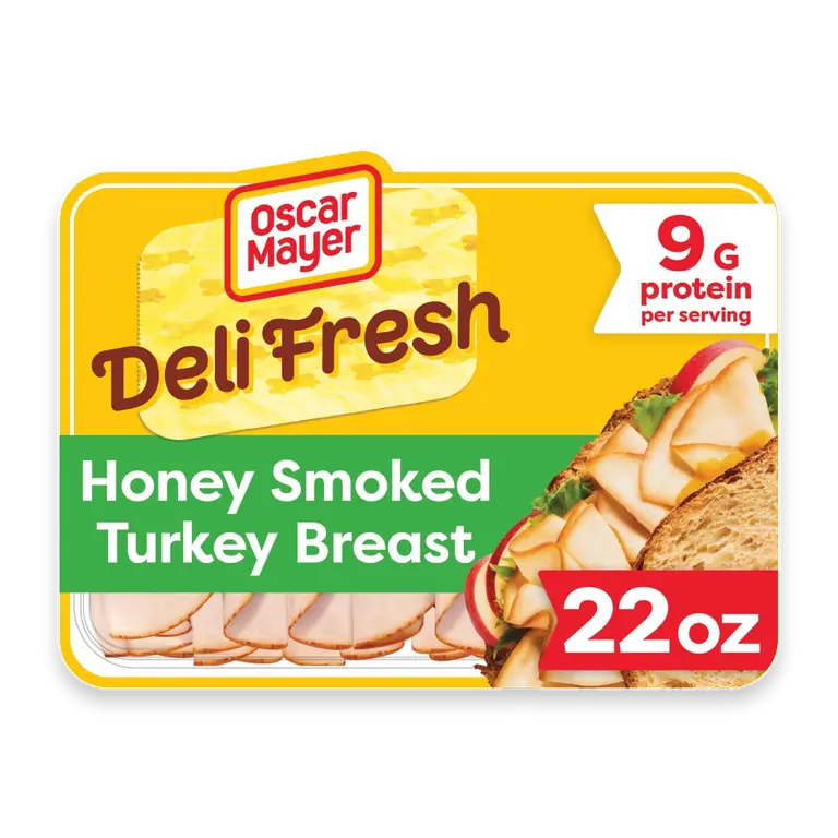 Deli Fresh Honey Smoked Turkey Breast Sliced Lunch Meat Mega Pack