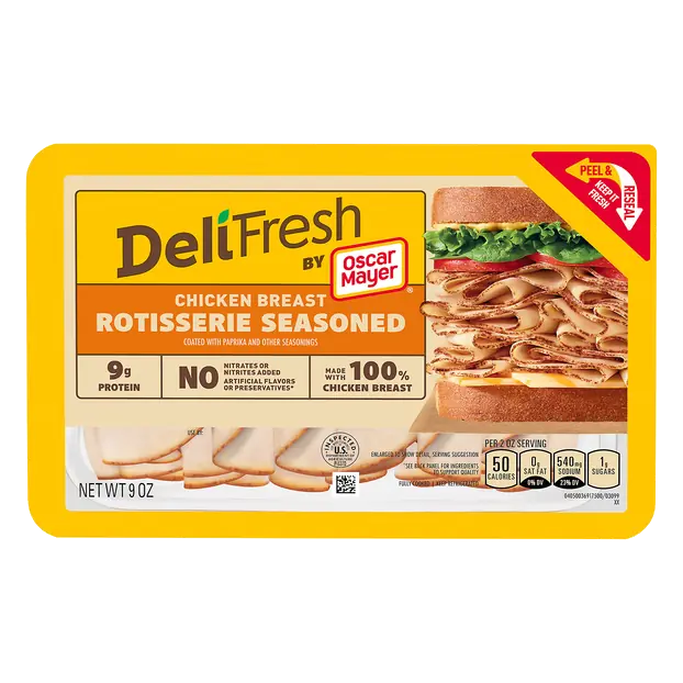 Deli Fresh Rotisserie Seasoned Chicken Breast Sliced