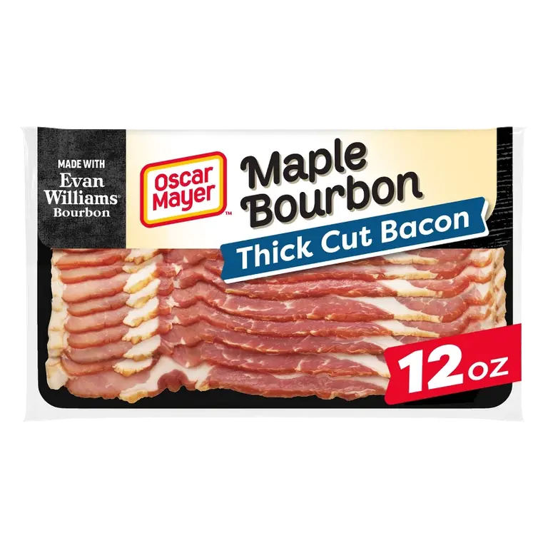 Oscar Mayer Evan Williams Maple Bourbon Thick Cut Bacon, 12oz