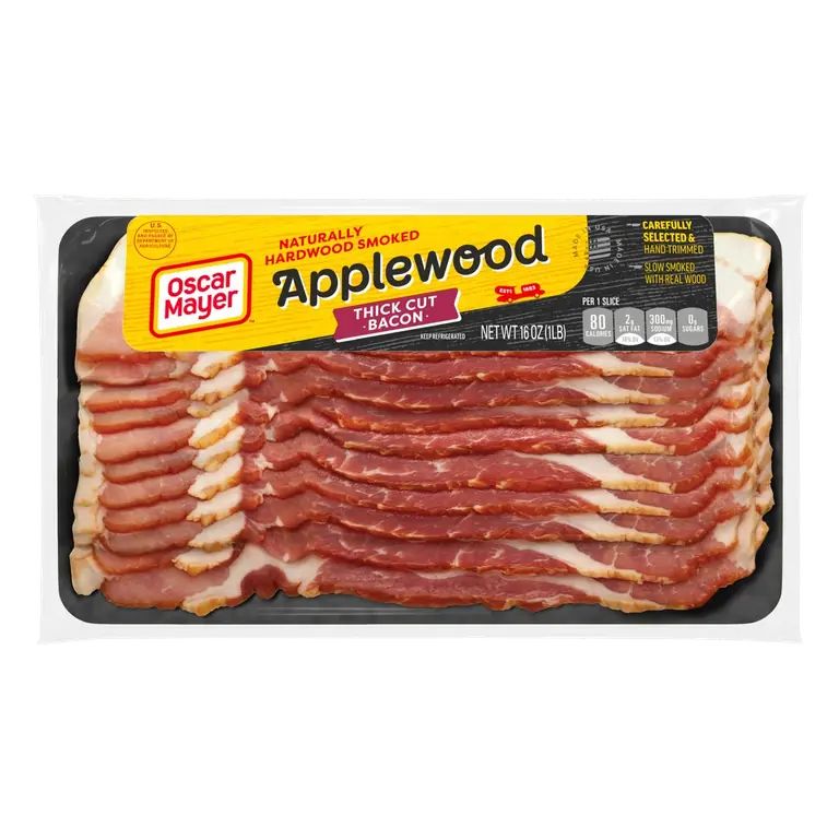 Naturally Hardwood Smoked Applewood Thick Cut Bacon