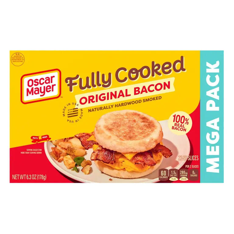 Naturally Hardwood Smoked Fully Cooked Original Bacon