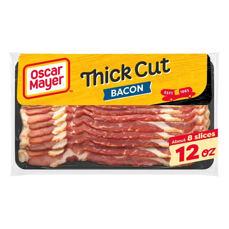 Oscar Mayer Thick Cut Bacon, 12oz: Wrapped, Smoke Flavor