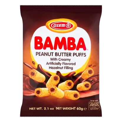 Bamba Peanut Snack with Hazelnut Cream