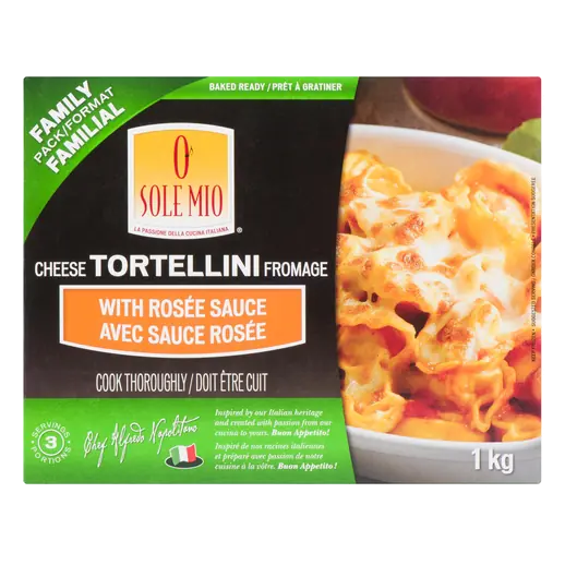 Frozen Tortellini Cheese With Rose Sauce 1 kg