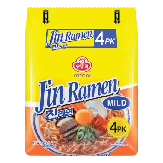 Jin Ramen Mild 4 Pack 600 g