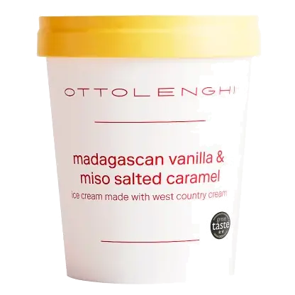 Madagascan Vanilla & Miso Caramel Ice Cream