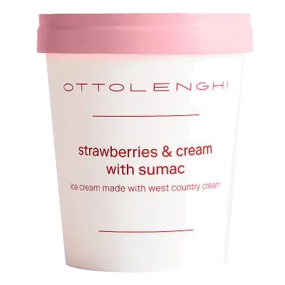 Strawberries & Cream with Sumac Ice Cream