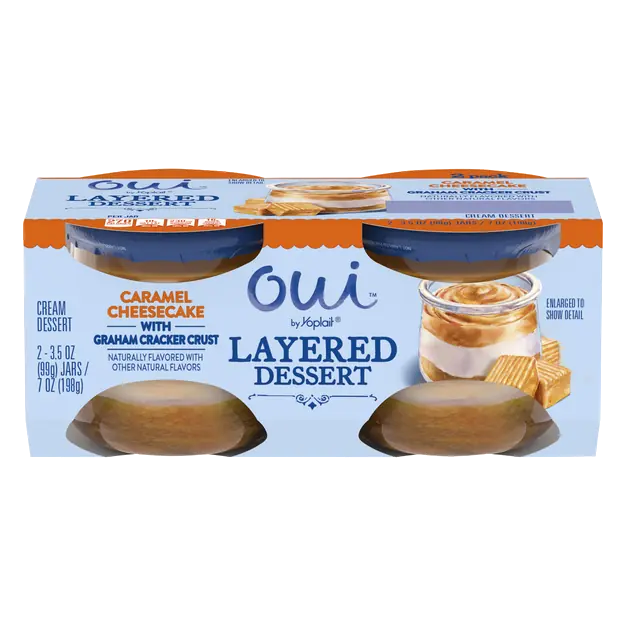 Oui Caramel Cheesecake Layered Dessert - 2 ct