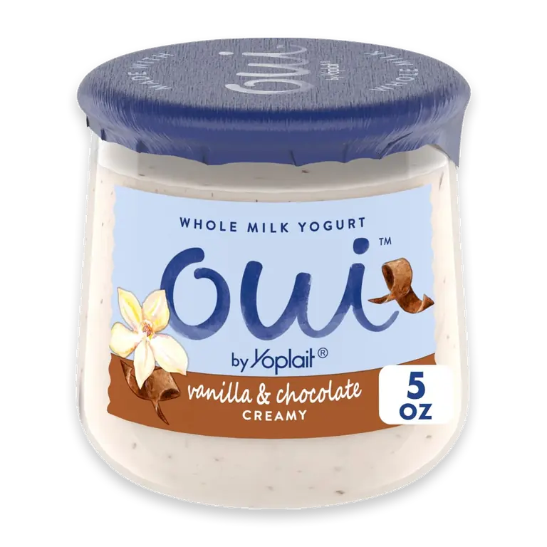 Vanilla and Chocolate Whole Milk French Style Yogurt Jar