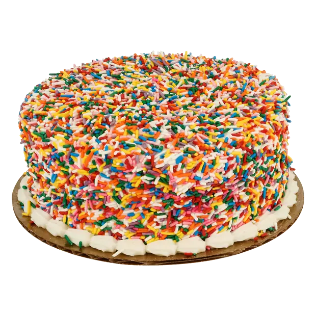 Bakery Gold Cake with Sprinkles