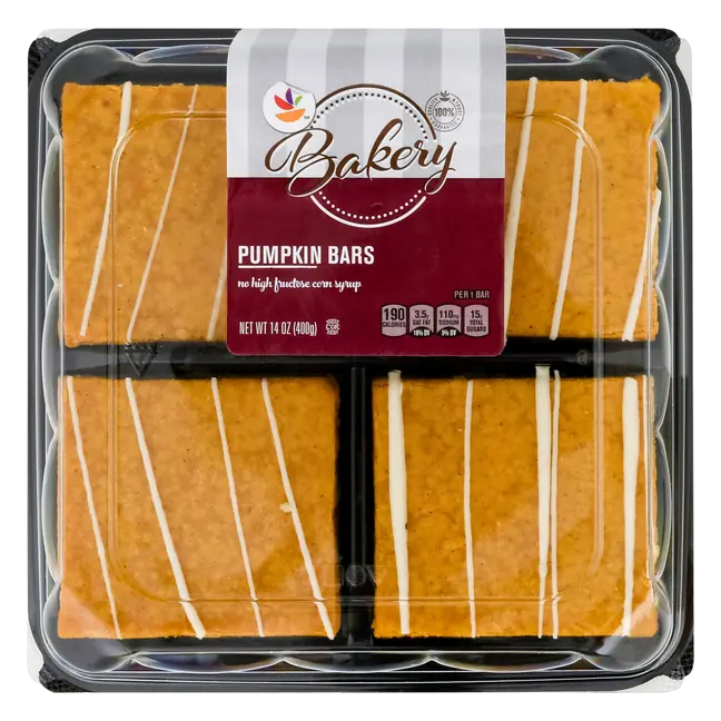 Bakery Pumpkin Bars - 4 ct