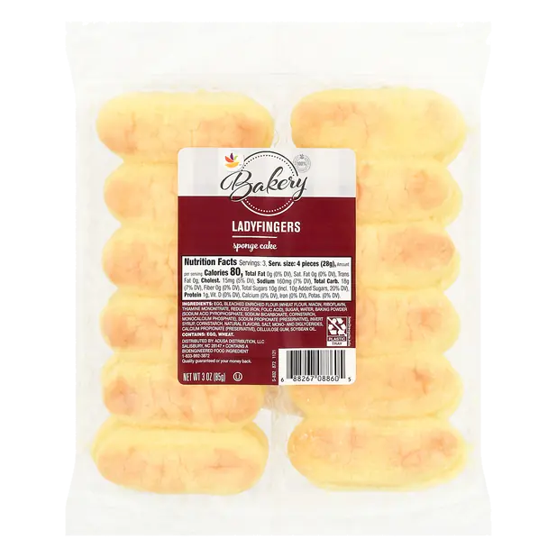 Bakery Sponge Cake Lady Fingers - 12 ct
