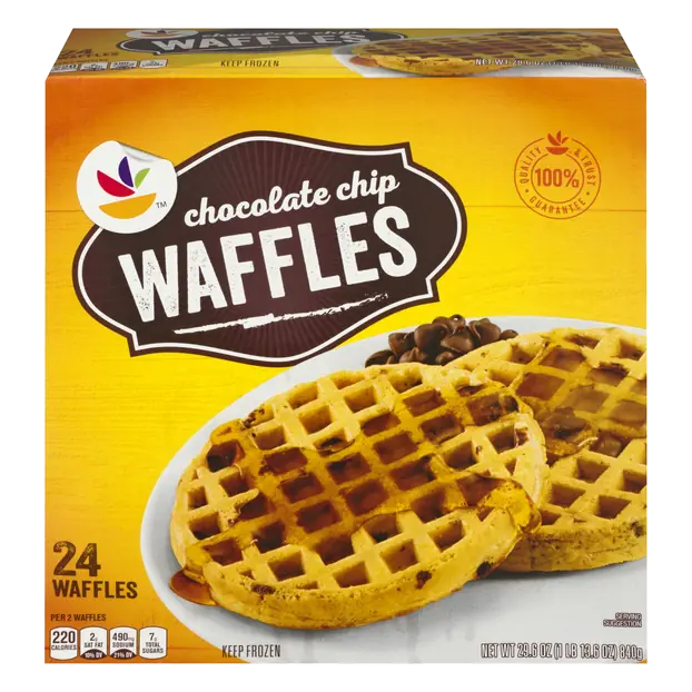 Chocolate Chip Waffles - 24 ct