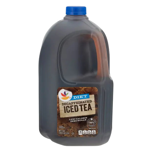 Diet Decaffeinated Lemon Flavored Iced Tea Refrigerated