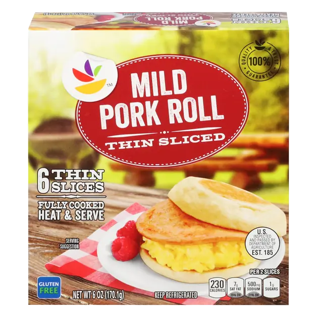 Fully Cooked Mild Pork Roll Thin Sliced