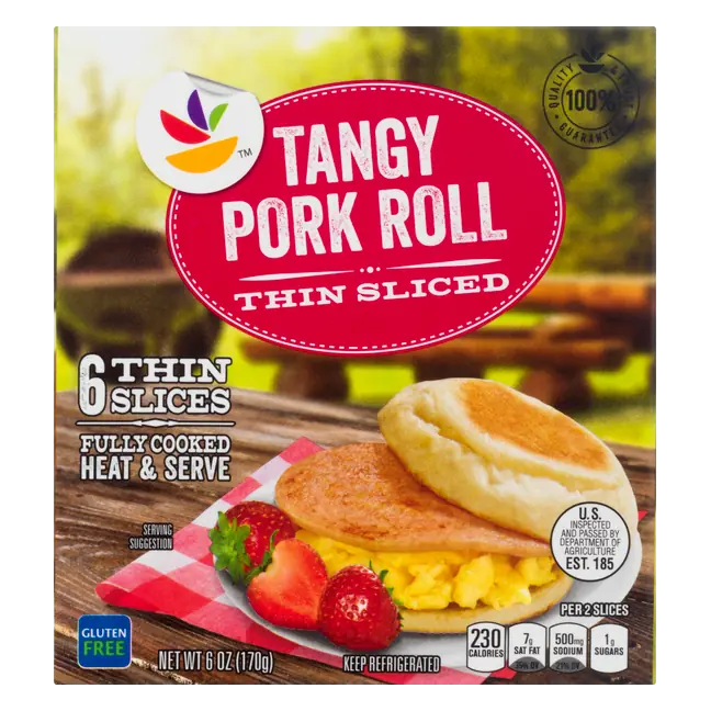 Fully Cooked Tangy Pork Roll Thin Sliced
