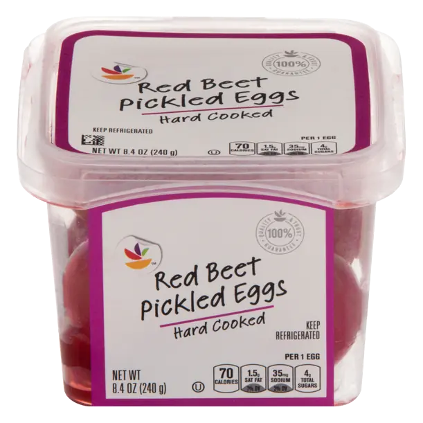 Hard Cooked Red Beet Pickled Eggs