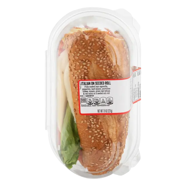 Italian Sub Sandwich On Seeded Roll