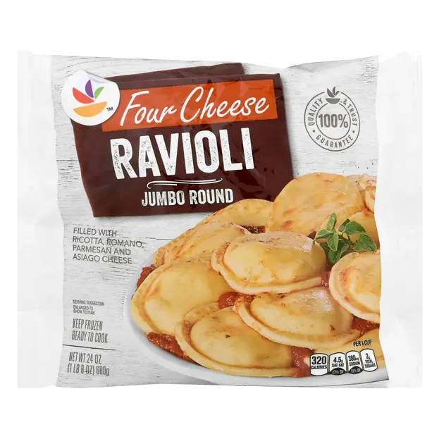 Jumbo Round Four Cheese Ravioli Pasta Frozen