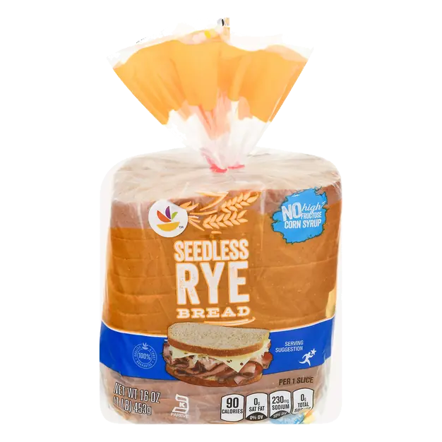 Seedless Rye Bread Sliced