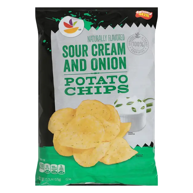 Sour Cream & Onion Potato Chips Family Size