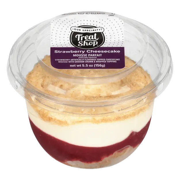 Treat Shop Strawberry Cheesecake Mousse Parfait Refrigerated