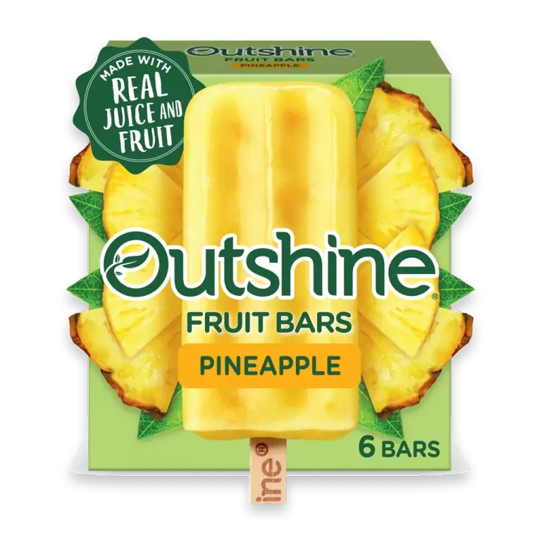 Pineapple Frozen Fruit Bars, 6 Count
