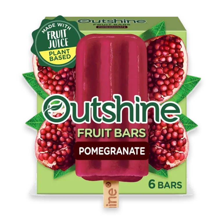 Pomegranate Frozen Fruit Bars, 6 Count