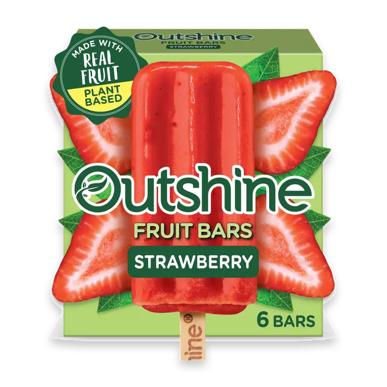 Strawberry Frozen Fruit Bars, 6 Count