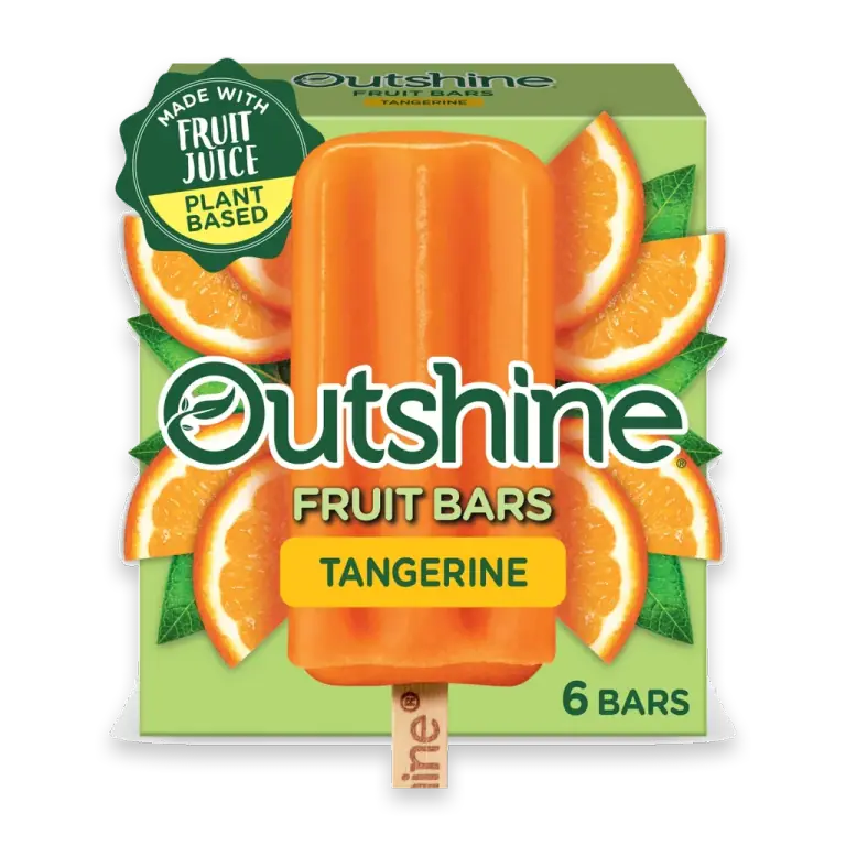 Tangerine Frozen Fruit Bars, 6 Count