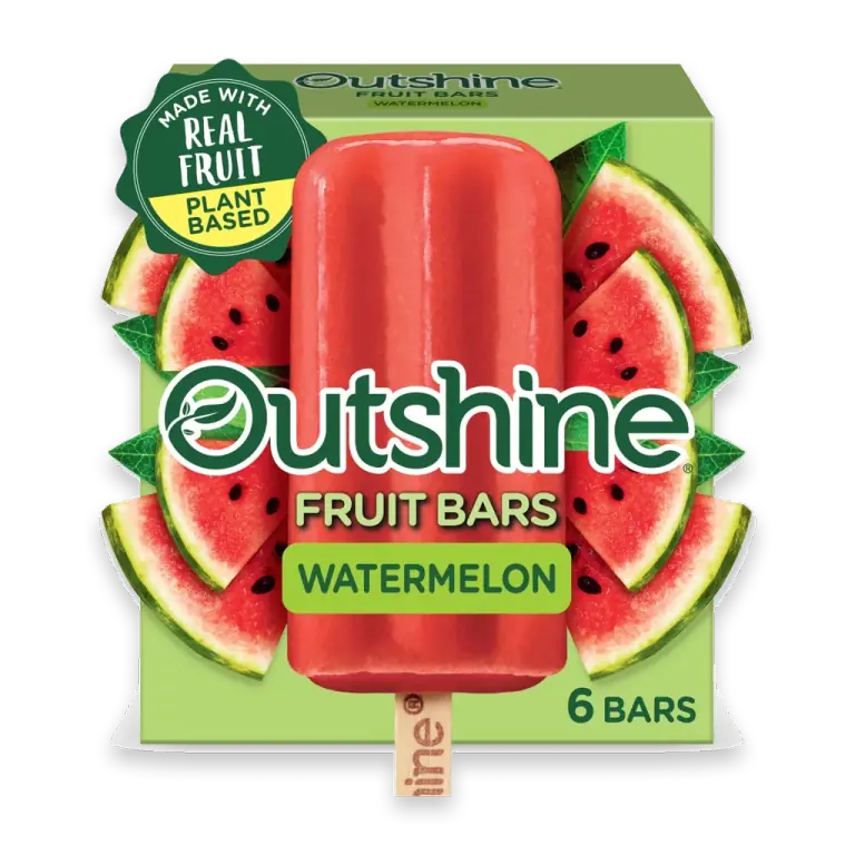 Watermelon Frozen Fruit Bars, 6 Count