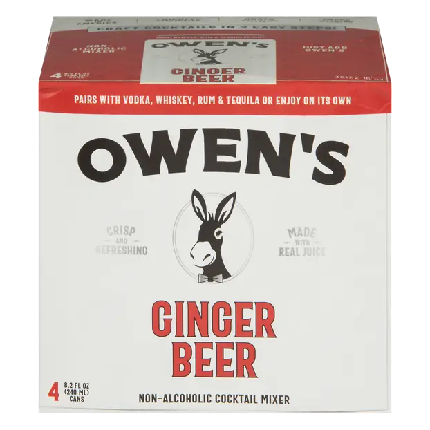 Ginger Beer Non-Alcoholic Cocktail Mixer - 4 pk
