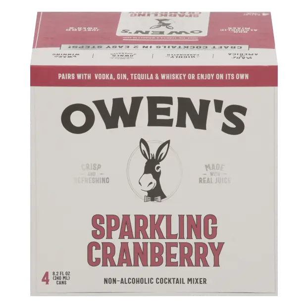 Sparkling Cranberry Non-Alcoholic Cocktail Mixer - 4 pk