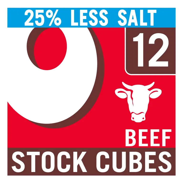 Reduced Salt Beef Stock 12 Cubes 71g