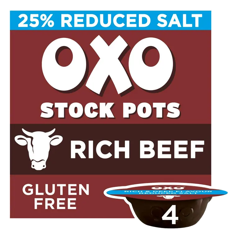 Reduced Salt Beef with Onion & Rosemary Stock Pots x4 80g