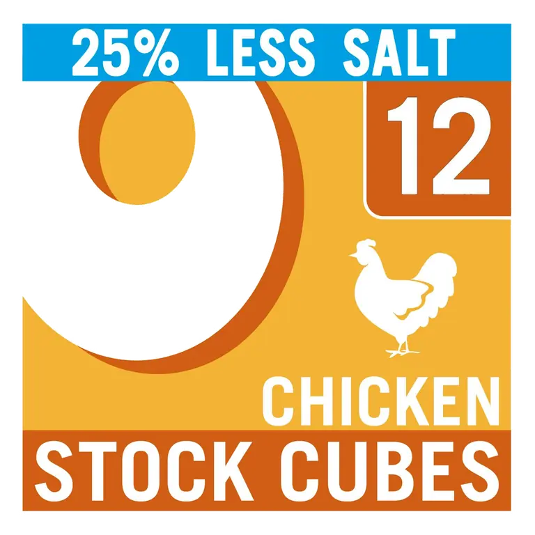 Reduced Salt Chicken Stock Cubes x12 71g