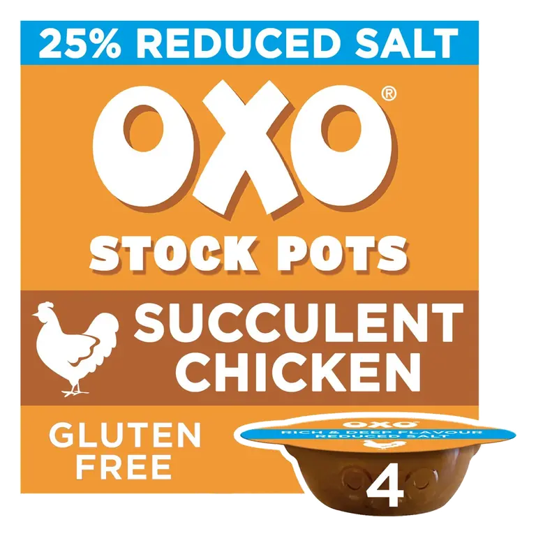 Reduced Salt Succulent Chicken Stock Pots 4 x 20g