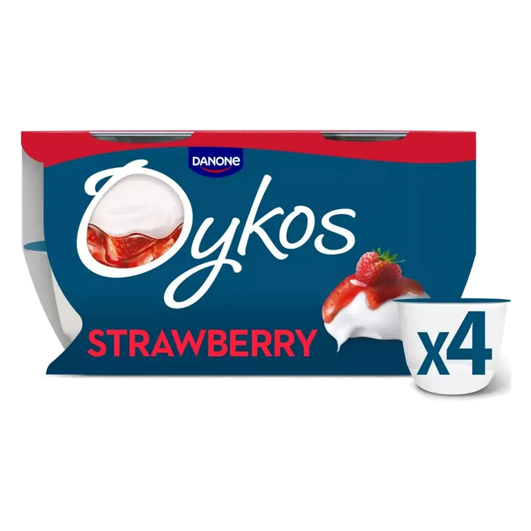 Strawberry Luxury Greek Style Yoghurt Dessert 4x110g