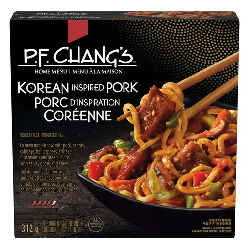 Frozen Meal Bowl Korean Inspired Pork Home Menu 312 g